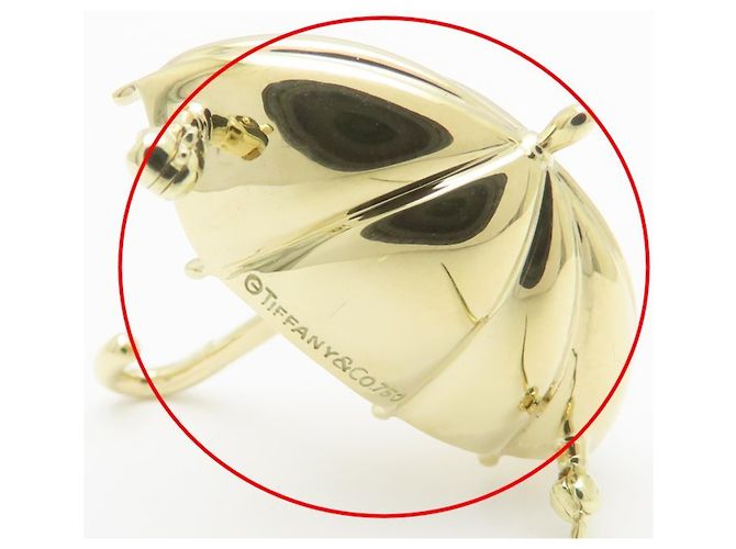 Autre Marque Spilla a ombrello Tiffany & Co. con diamanti in oro giallo 18K - vista 7