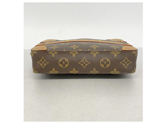 Louis Vuitton Monogram Soft Trunk Pochette Clutch Bag Marrone - vista 3