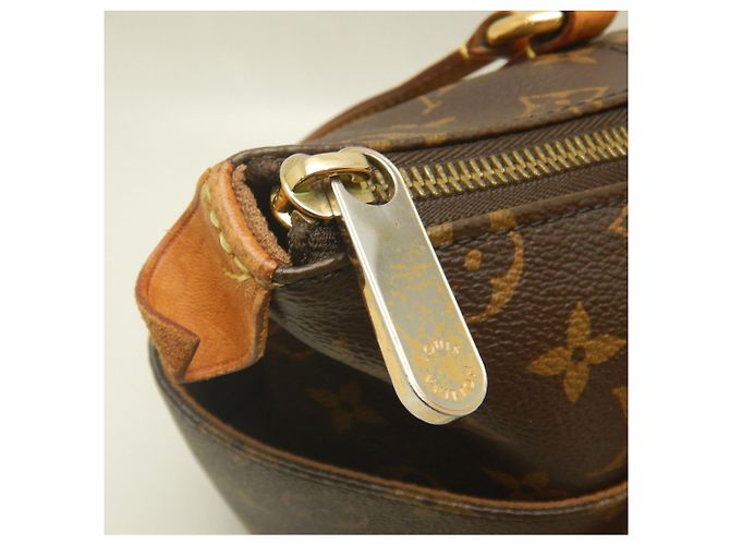 Saco Tote Louis Vuitton Monogram Totally PM Marrom Preto Monograma - vista 13