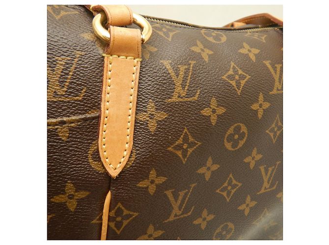 Saco Tote Louis Vuitton Monogram Totally PM Marrom Preto Monograma - vista 14