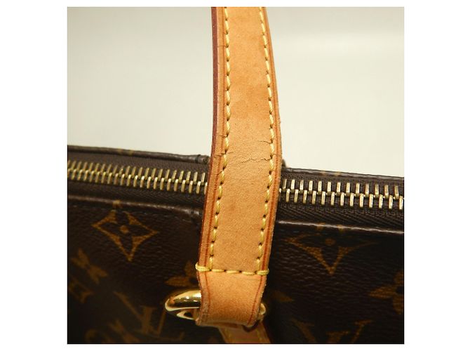 Saco Tote Louis Vuitton Monogram Totally PM Marrom Preto Monograma - vista 15