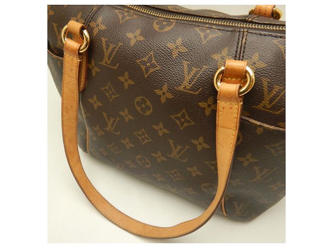 Saco Tote Louis Vuitton Monogram Totally PM Marrom Preto Monograma - vista 8