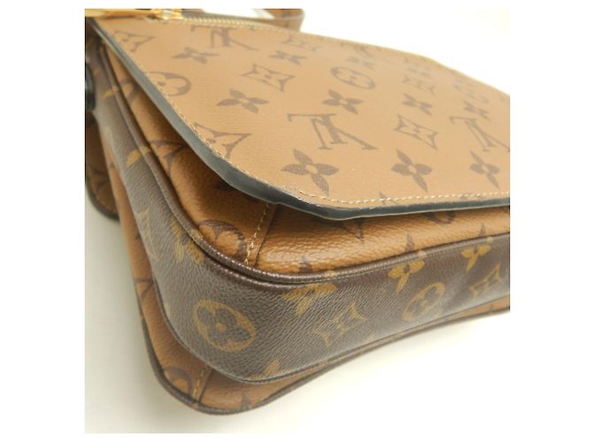 Bolsa Louis Vuitton Monogram Reverse Pochette Metis Marrom Monograma - vista 12