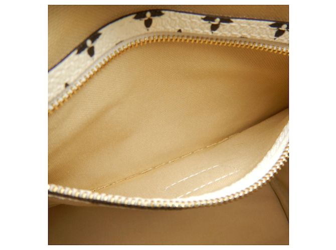 Borsa Louis Vuitton Monogram Giant Speedy Bandoulière 30 Bianco Beige Cachi - vista 20