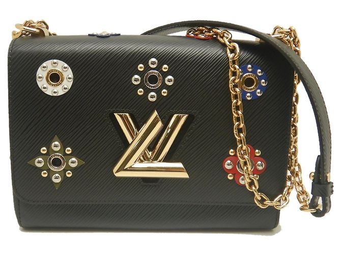 Borsa a tracolla Louis Vuitton Epi Twist MM Noir Nero - vista 2