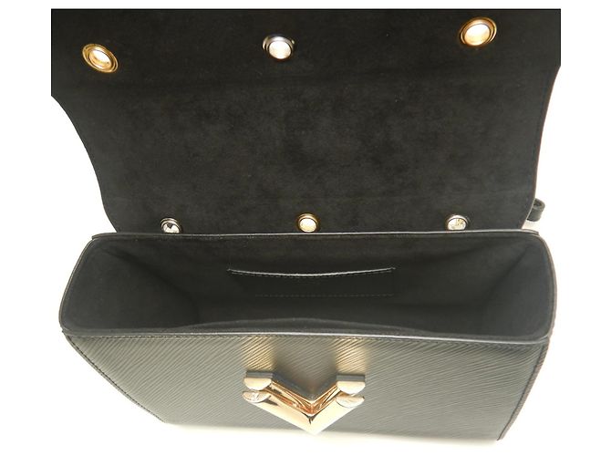 Borsa a tracolla Louis Vuitton Epi Twist MM Noir Nero - vista 5