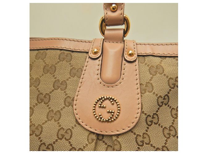 Borsa Tote Gucci Scarlett 269953 Beige Giallo - vista 14