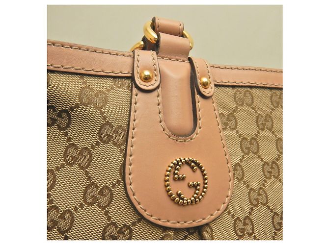 Borsa Tote Gucci Scarlett 269953 Beige Giallo - vista 16