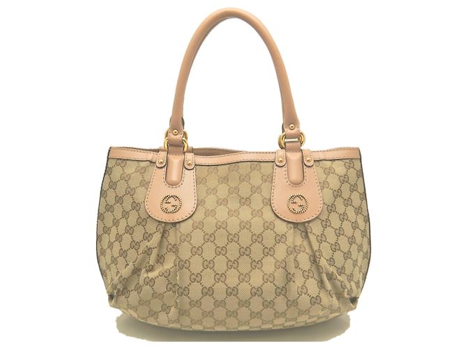 Borsa Tote Gucci Scarlett 269953 Beige Giallo - vista 2