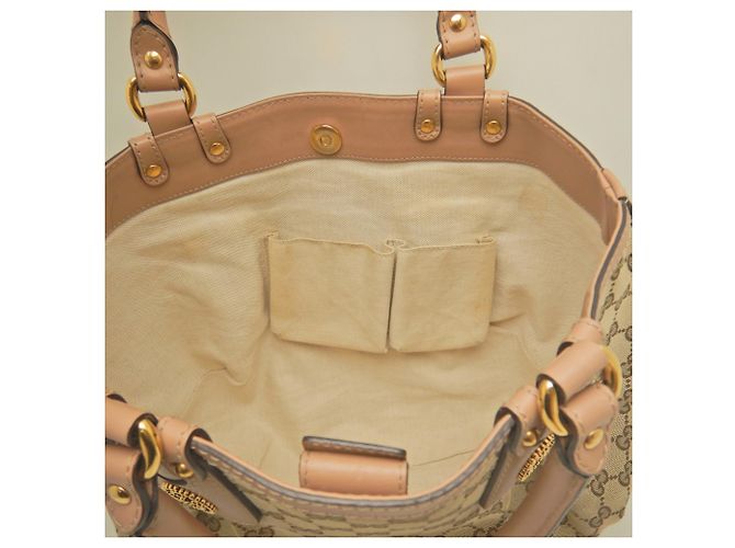Borsa Tote Gucci Scarlett 269953 Beige Giallo - vista 24