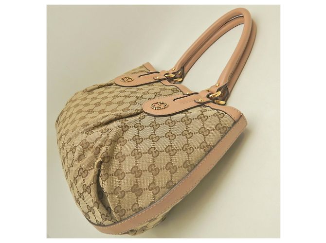 Borsa Tote Gucci Scarlett 269953 Beige Giallo - vista 4