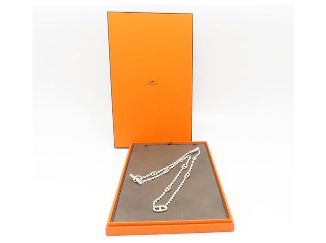 Hermès HERMES Chaine d'Ancre Farandole 80 Collar Plata - vista 3