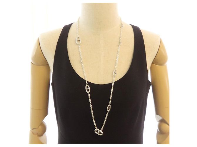 Hermès HERMES Chaine d'Ancre Farandole 80 Collar Plata - vista 6