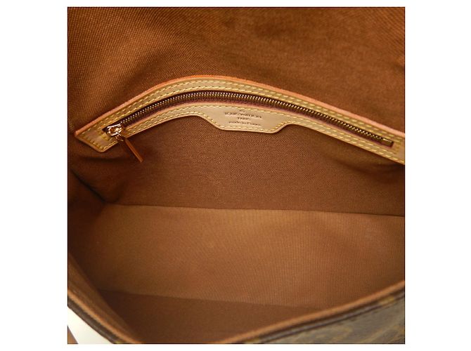 Bolso de hombro Louis Vuitton Monogram Mini Looping Castaño - vista 7