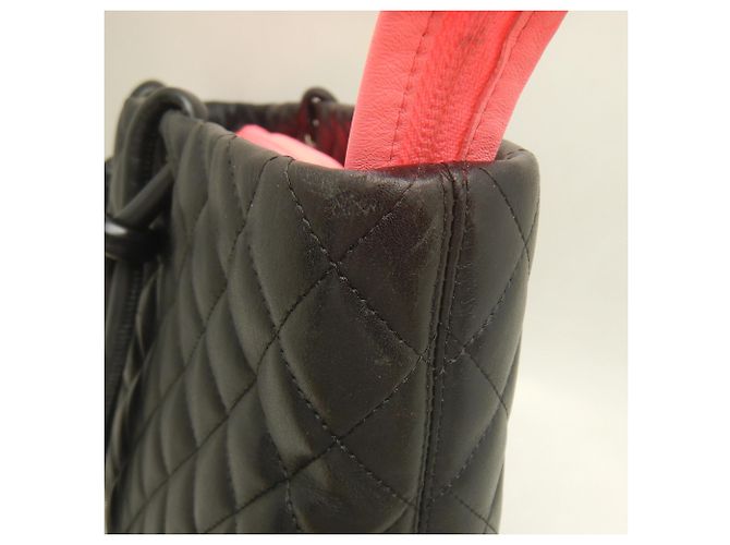 Borsa Tote Grande Chanel Cambon Line Nero - vista 15