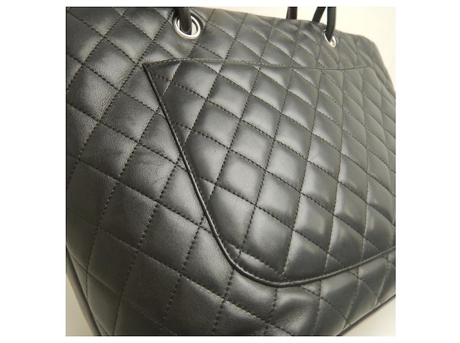 Borsa Tote Grande Chanel Cambon Line Nero - vista 17