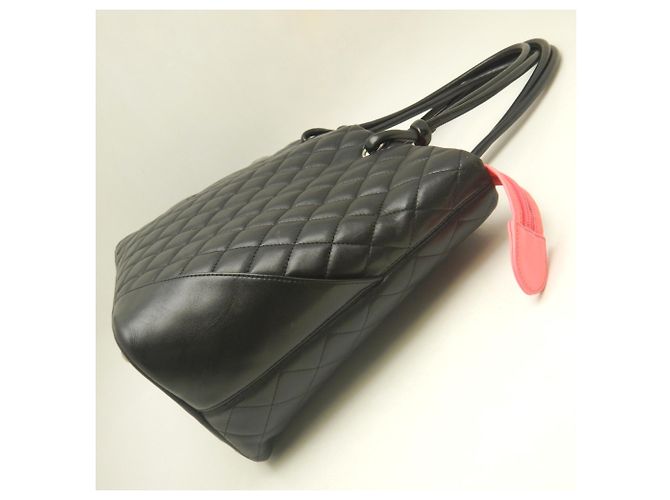 Borsa Tote Grande Chanel Cambon Line Nero - vista 4