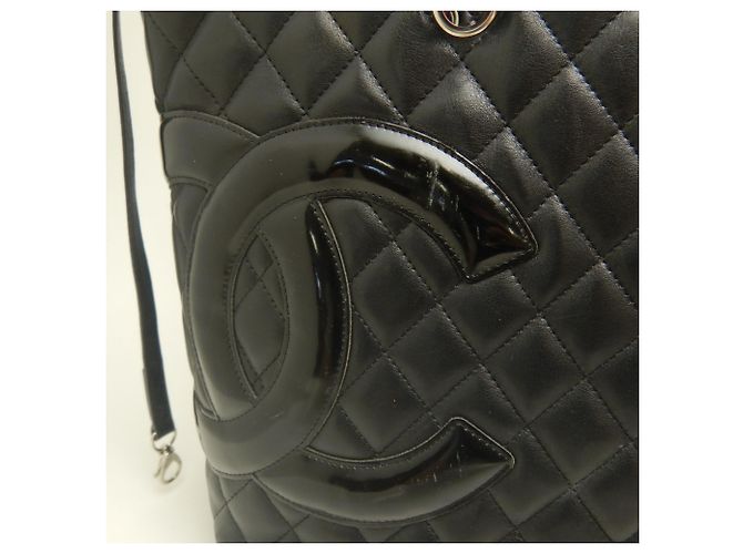 Borsa Tote Grande Chanel Cambon Line Nero - vista 7