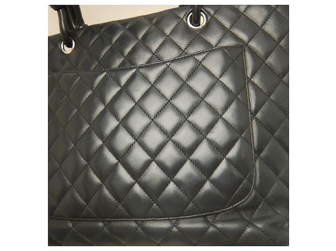 Borsa Tote Grande Chanel Cambon Line Nero - vista 9