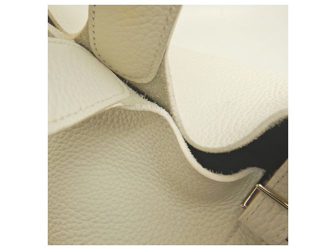 Hermès Hermes Picotin Lock MM Handtasche Weiß - Ansicht 14