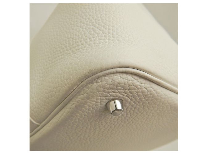 Hermès Hermes Picotin Lock MM Handtasche Weiß - Ansicht 17