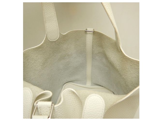 Hermès Hermes Picotin Lock MM Handtasche Weiß - Ansicht 23
