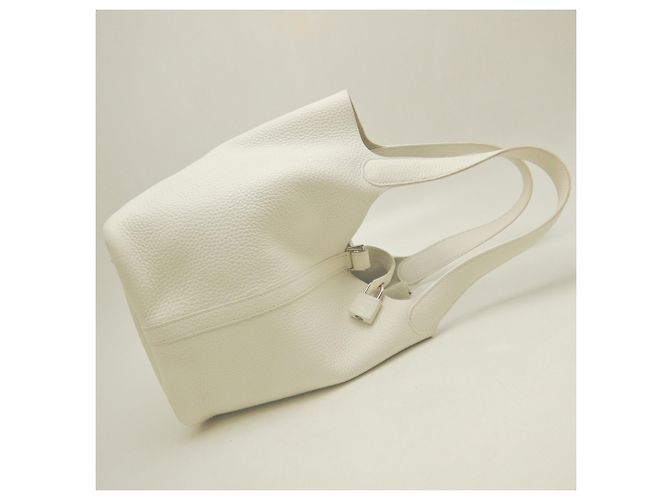 Hermès Hermes Picotin Lock MM Handtasche Weiß - Ansicht 4