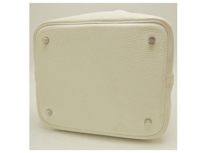 Hermès Hermes Picotin Lock MM Handtasche Weiß - Ansicht 5