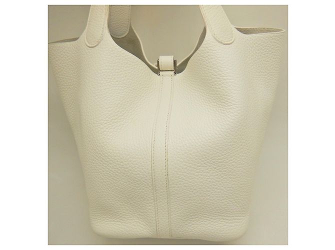 Hermès Hermes Picotin Lock MM Handtasche Weiß - Ansicht 6