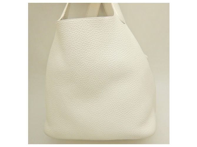 Hermès Hermes Picotin Lock MM Handtasche Weiß - Ansicht 7