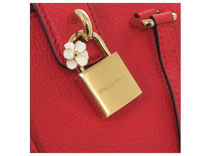 Borsa a tracolla Dolce & Gabbana in pelle rossa Rosso - vista 8
