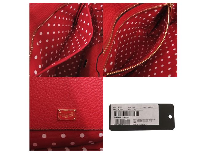 Borsa a tracolla Dolce & Gabbana in pelle rossa Rosso - vista 9