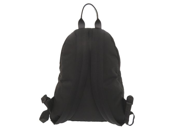 Versace Logo Nylon Black Backpack - view 3
