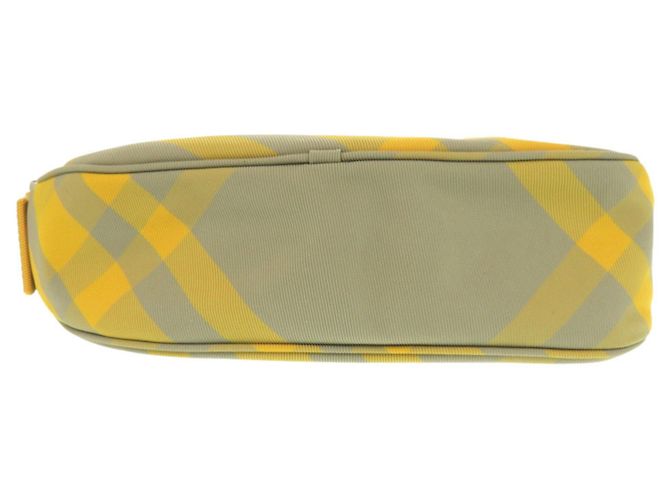 Burberry Shield Check Pattern Crossbody Shoulder Bag Khaki Gelb - Ansicht 4