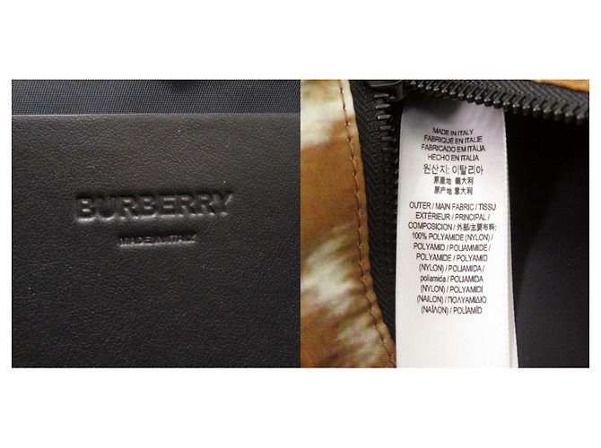 Borsello da vita Burberry in nylon e pelle con stampa cervo, marrone - vista 9