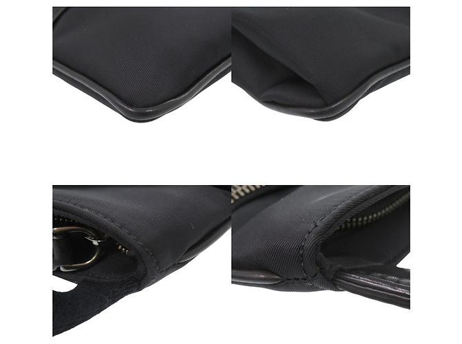 Borsa a tracolla Tod's in nylon e pelle nera Nero - vista 3