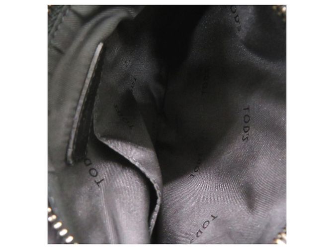 Borsa a tracolla Tod's in nylon e pelle nera Nero - vista 4