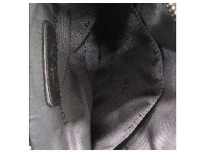 Borsa a tracolla Tod's in nylon e pelle nera Nero - vista 5
