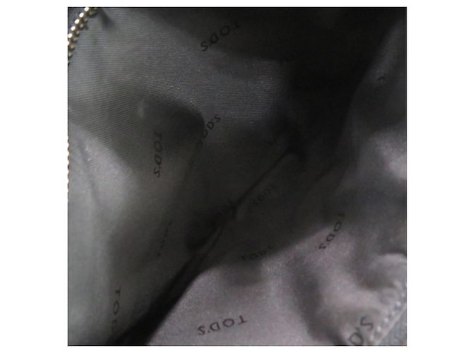 Borsa a tracolla Tod's in nylon e pelle nera Nero - vista 6