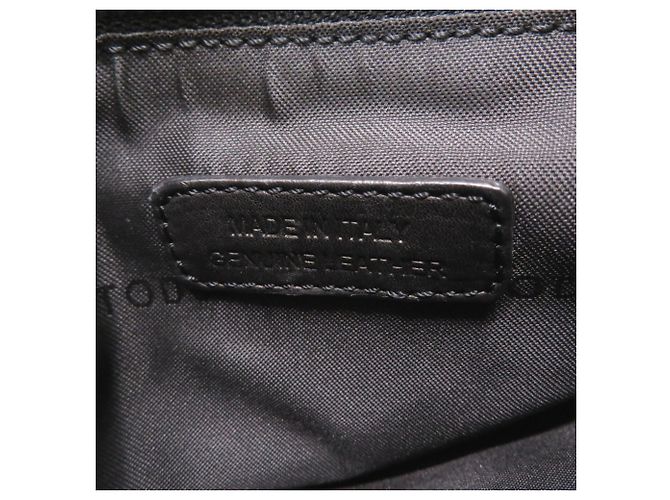 Borsa a tracolla Tod's in nylon e pelle nera Nero - vista 8
