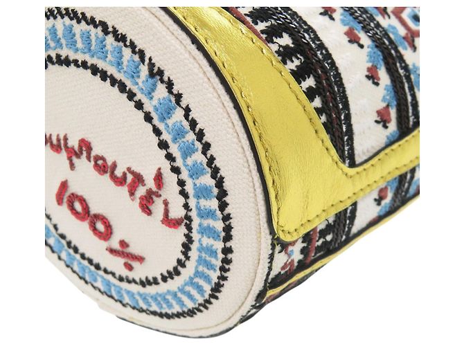 Borsa a secchiello Christian Louboutin LOUBIPHORE Bianco Rosso Multicolore D'oro - vista 5