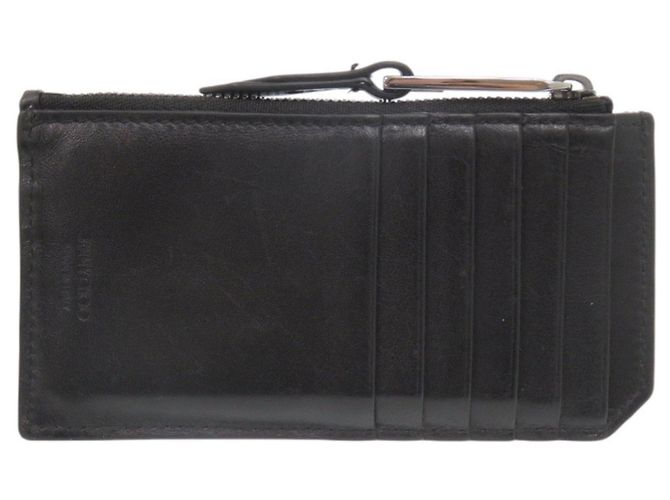 Tarjetero Jimmy Choo CASEY de piel grabada negra Negro - vista 3