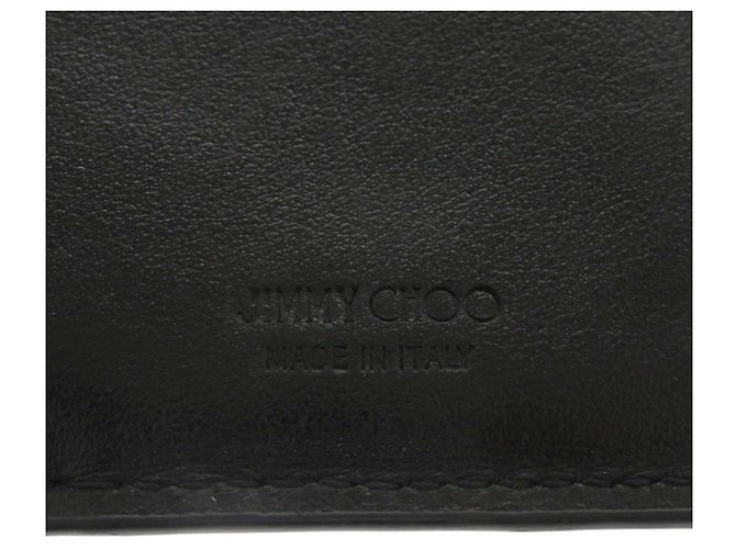 Tarjetero Jimmy Choo CASEY de piel grabada negra Negro - vista 6