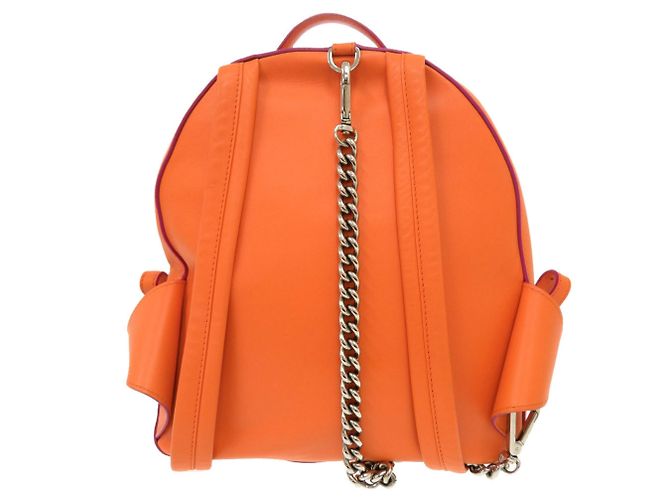 Versace Gianni Medusa Leder-Rucksack Orange - Ansicht 2