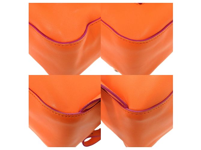 Versace Gianni Medusa Leder-Rucksack Orange - Ansicht 4