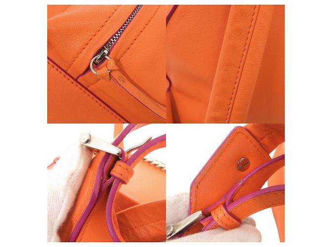 Versace Gianni Medusa Leder-Rucksack Orange - Ansicht 9