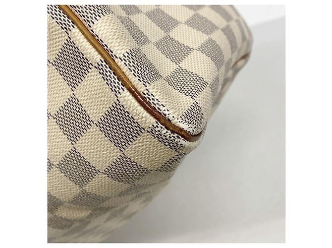 Borsa Louis Vuitton Damier Azur Speedy 35 Bianco - vista 6
