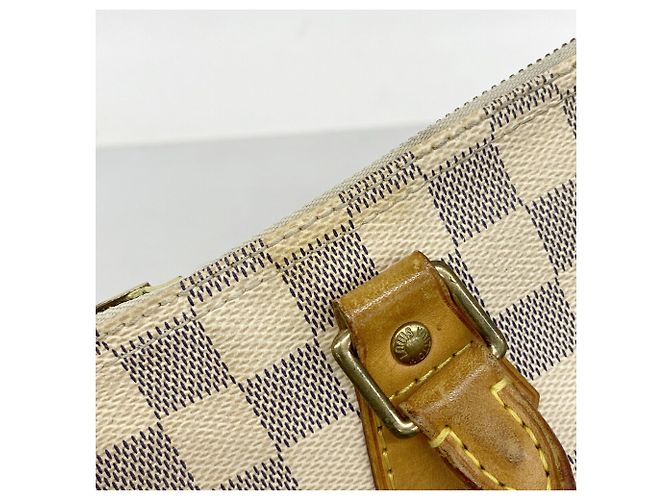 Borsa Louis Vuitton Damier Azur Speedy 35 Bianco - vista 9
