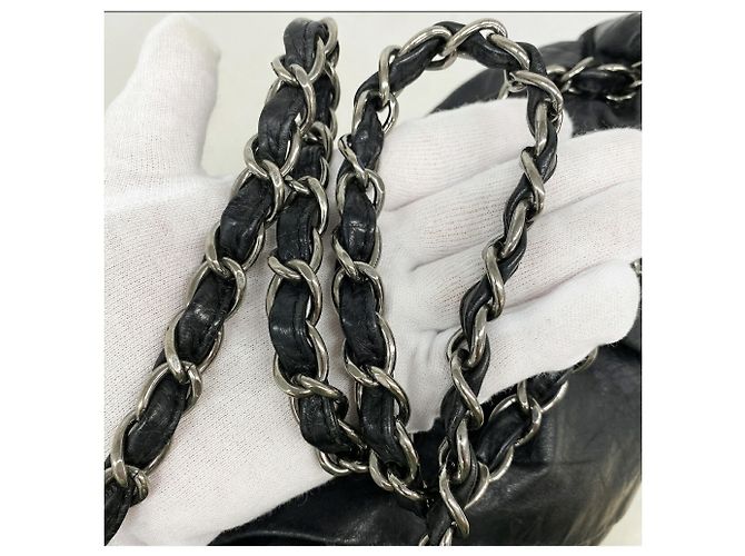 Timeless Borsa a tracolla Chanel in pelle nera Nero - vista 8