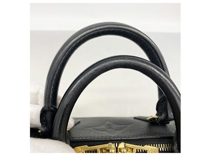 Borsa Louis Vuitton Monogram Empreinte Speedy Bandoulière 25 Nero - vista 8